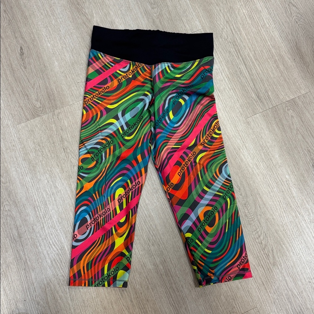 Protokolo Colorful Swirl Patterned Leggings